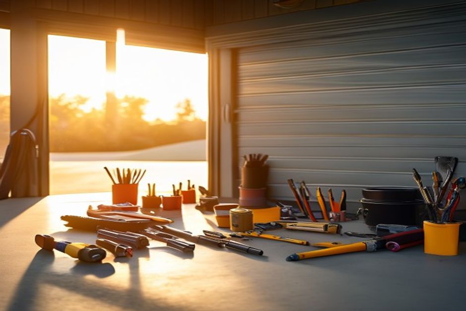 Front Porch Garage Door's Repairs Co — professional Garage Door Repair in Stamford, branded work van and team — Garage Door Repair near me